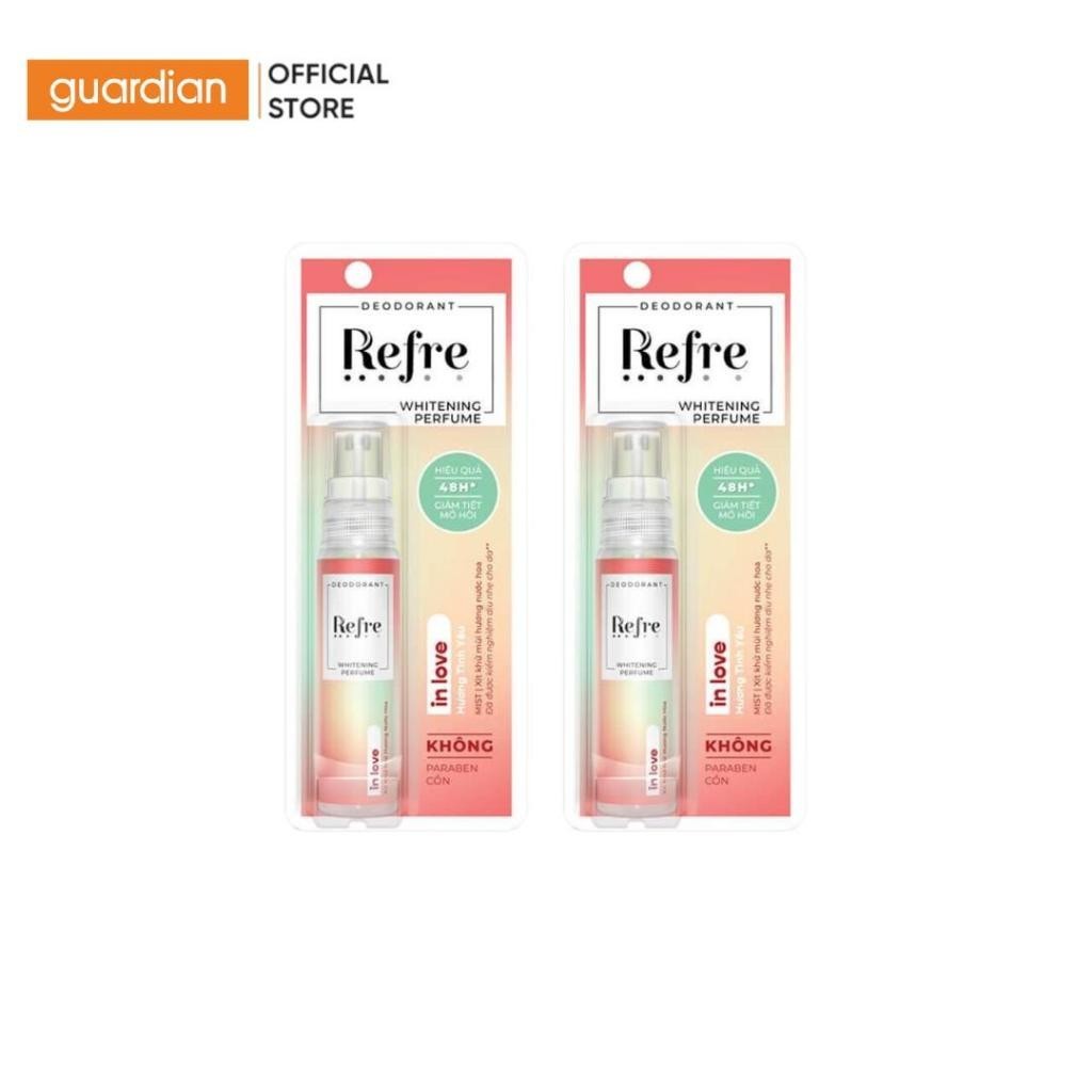 Combo 2 Xịt Khử Mùi Hương Nước Hoa Hương Tình Yêu Whitening Perfume In Love Refre 30Ml