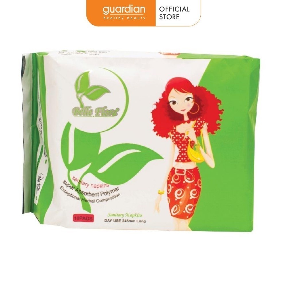 Băng Vệ Sinh Ban Ngày Mặt Lưới Belle Flora 10 Miếng