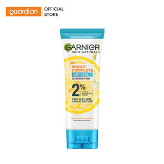 Sữa Rữa Mặt Hỗ Trợ Giảm Mụn Garnier Skin Naturals Bright Complete Anti-Acne Cleansing Foam 100Ml