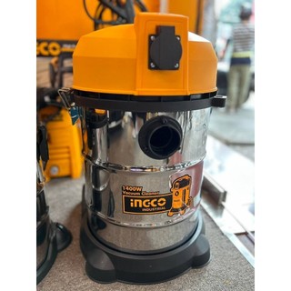 Máy hút bụi dùng pin 20V INGCO CVLI2005E – Thùng inox 30L, lực hút mạnh 8.0KPa, tặng kèm phụ kiện đầy đủ