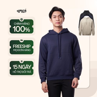 Áo Hoodie 4MEN In Classical Form Regular AH005 chất vải nỉ ép thoải mái thoáng mát, đi chơi, đi làm