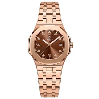 Đồng hồ nữ chính hãng Carnival 8160 8160L dây thép máy pin Nhật mặt kính sapphire  size 34mm
