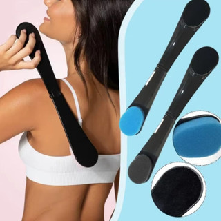 RẤT RẺ SHOP - Cây Thoa Kem Lưng, Toàn Thân Bằng Mút Trang Điểm - Dụng Cụ Bôi Lưng Nhựa ABS + Bọt Biển Có Thể Gập Lại