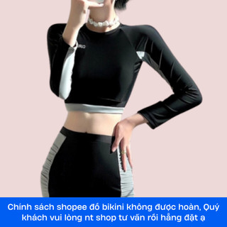  Bikini 2 mảnh đồ bơi nữ đi biển du lịch tay dài kín đáo che khuyết điểm chống nắng mẫu mới 2023 6868-9060-7006 D8T2 