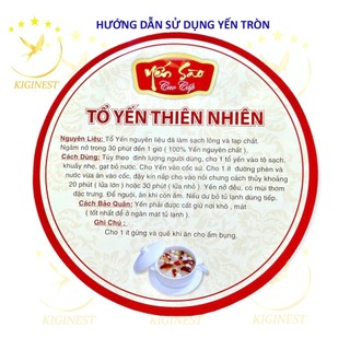 COMBO 50 TỜ HƯỚNG DẪN SỬ DỤNG YẾN SÀO TRÒN