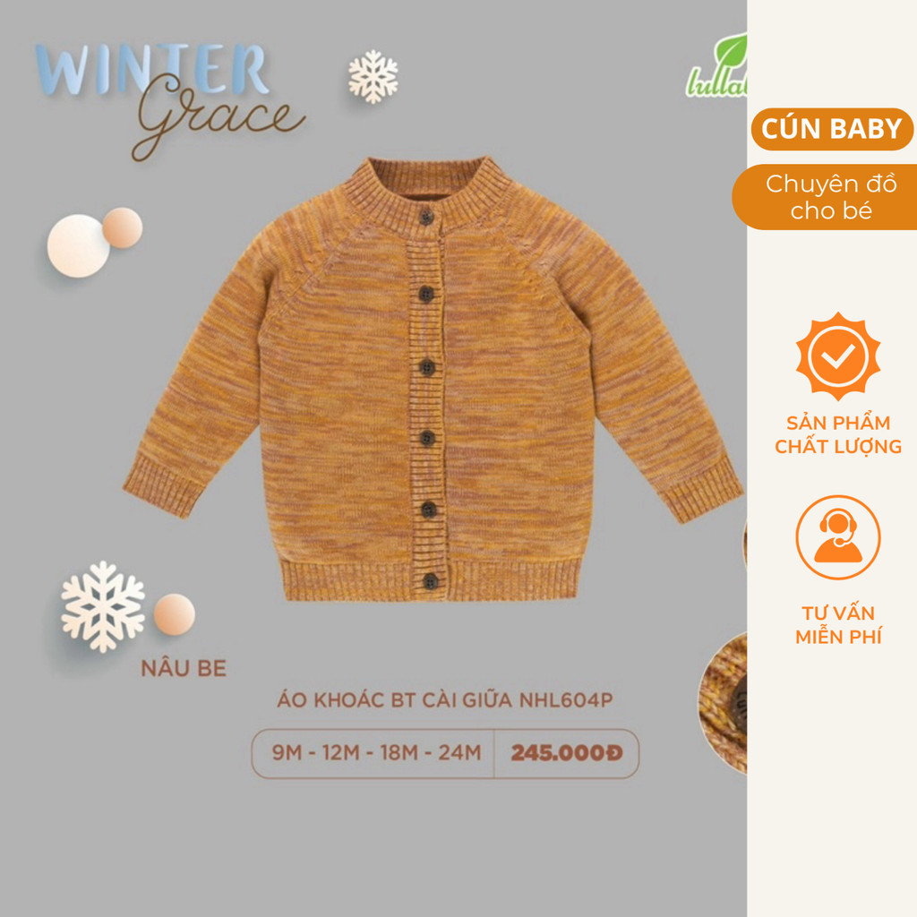 LULLABY - Áo len cadigan Lullaby cho bé trai/bé gái