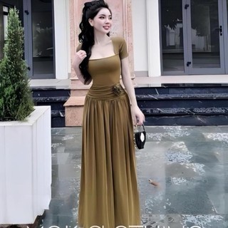 Váy Đầm Body Nữ Ngắn Tay Dáng Dài D137,Váy Nữ Chất Mềm Mịn Cao Cấp Sang Chảnh Basic Tôn Dáng LONACO
