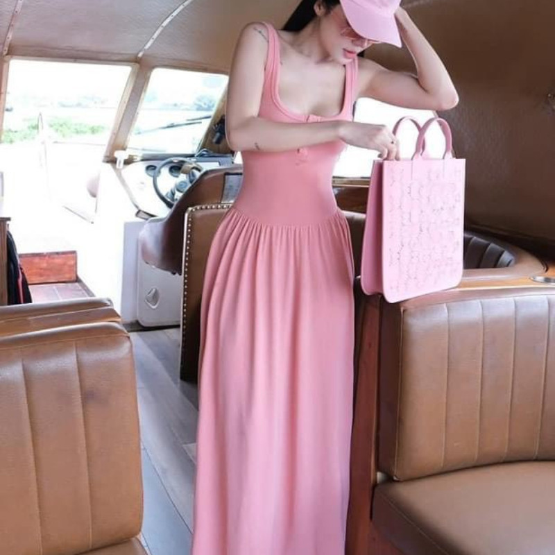 Đầm Body Nữ Dáng Dài 2 Dây D128, Váy Body Nữ Chất Mềm Mịn Cao Cấp Tôn Dáng Sang Chảnh Basic LONACO | BigBuy360 - bigbuy360.vn
