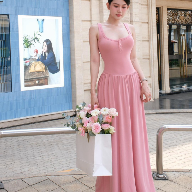 Đầm Body Nữ Dáng Dài 2 Dây D128, Váy Body Nữ Chất Mềm Mịn Cao Cấp Tôn Dáng Sang Chảnh Basic LONACO | BigBuy360 - bigbuy360.vn