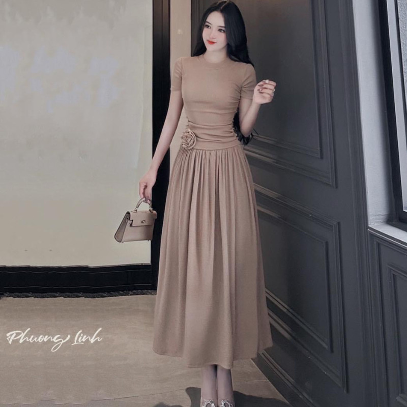 Đầm Body Nữ Dáng Dài Có Khóa Kéo Tay Ngắn, Váy Body Nữ Đi Chơi Dự Tiệc Sang Chảnh D120 LONACO | BigBuy360 - bigbuy360.vn
