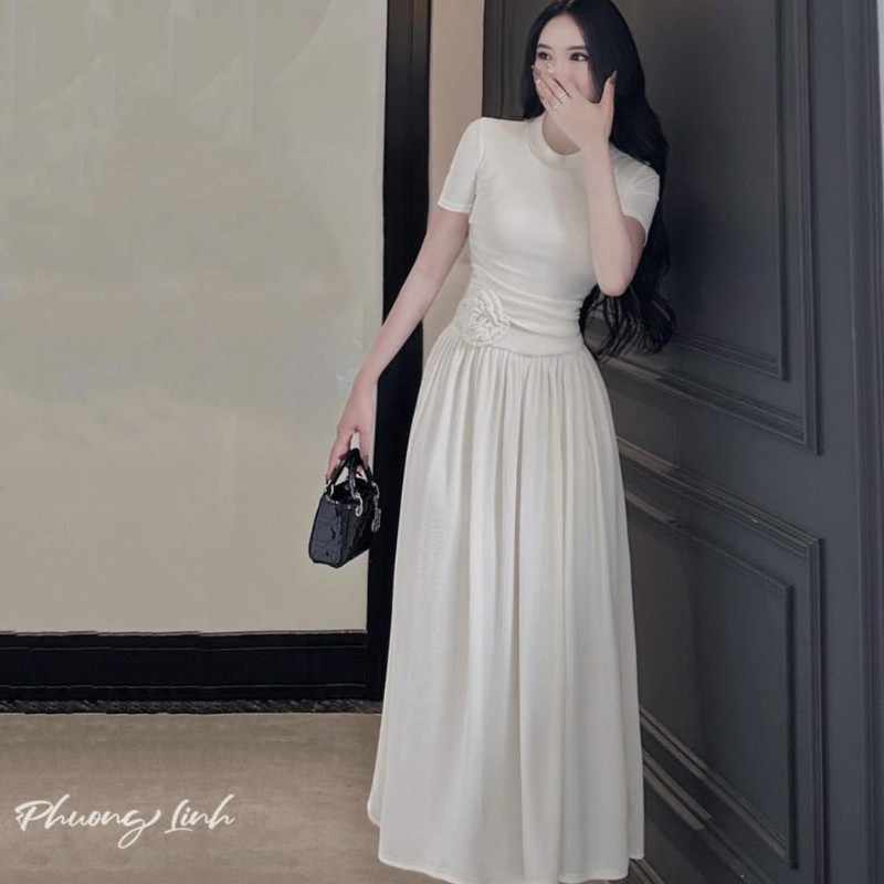 Đầm Body Nữ Dáng Dài Có Khóa Kéo Tay Ngắn, Váy Body Nữ Đi Chơi Dự Tiệc Sang Chảnh D120 LONACO | BigBuy360 - bigbuy360.vn