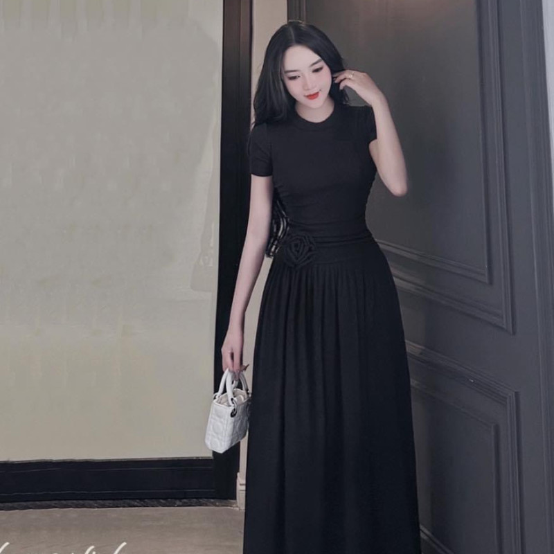 Đầm Body Nữ Dáng Dài Có Khóa Kéo Tay Ngắn, Váy Body Nữ Đi Chơi Dự Tiệc Sang Chảnh D120 LONACO | BigBuy360 - bigbuy360.vn