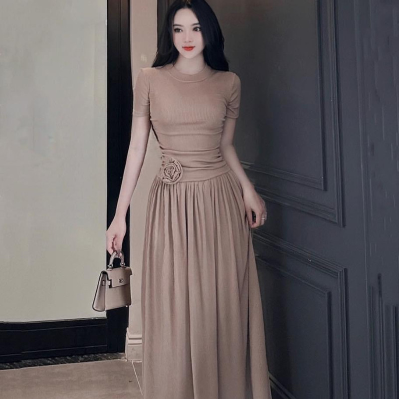 Đầm Body Nữ Dáng Dài Có Khóa Kéo Tay Ngắn, Váy Body Nữ Đi Chơi Dự Tiệc Sang Chảnh D120 LONACO | BigBuy360 - bigbuy360.vn