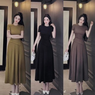 Set Đầm Body Nữ Dáng Suông Dài LONACO D144, Váy Body Ôm Đuôi Cá Thời Trang Sang Chảnh Thanh Lịch