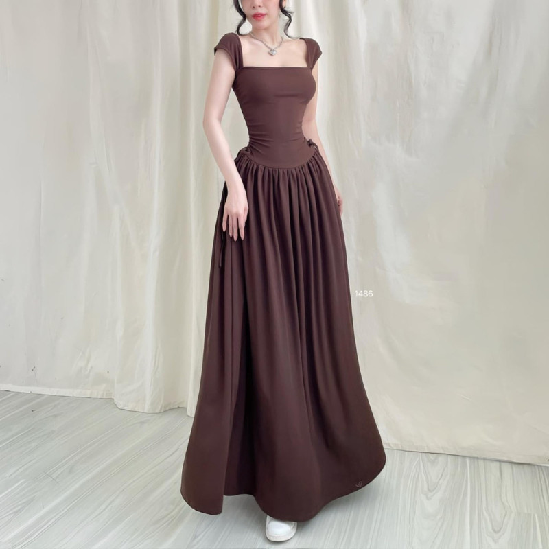 Đầm Body Ngắn Tay Phối Cổ Polo LONACO D202, Váy Body Dáng Xuông Dài Hack Dáng Ôm Body Sang Trọng Dự Tiệc Trẻ Trung | BigBuy360 - bigbuy360.vn