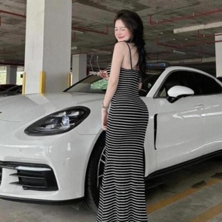 Váy Body Nữ Dáng Suông Dài 2 Dây, Đầm Nữ Ôm Đuôi Cá Thời Trang Sang Chảnh Thanh Lịch  PILYCO D114