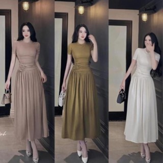 Đầm Body Nữ Tay Ngắn Dáng Dài Có Khóa Kéo, Váy Body Nữ Đi Chơi Dự Tiệc Sang Chảnh ROXXY D120