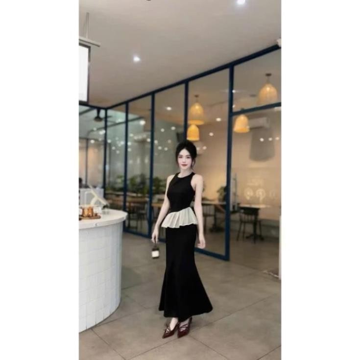 Set Váy Body Nữ KANOMY D159, Đầm Body Nữ Dàng Dài Cổ Tròn Sang Chảnh Đi Chơi Dự Tiệc | BigBuy360 - bigbuy360.vn