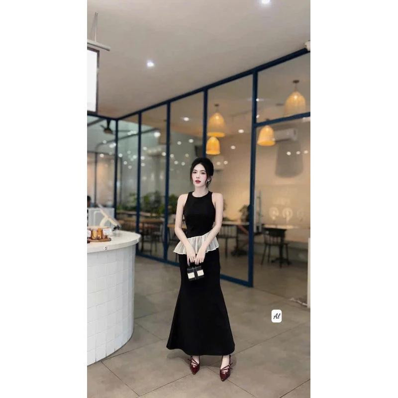 Set Váy Body Nữ KANOMY D159, Đầm Body Nữ Dàng Dài Cổ Tròn Sang Chảnh Đi Chơi Dự Tiệc | BigBuy360 - bigbuy360.vn