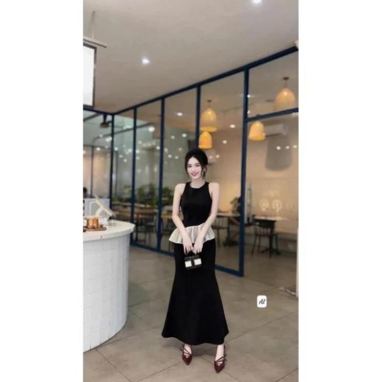 Set Váy Body Nữ KANOMY D159, Đầm Body Nữ Dàng Dài Cổ Tròn Sang Chảnh Đi Chơi Dự Tiệc | BigBuy360 - bigbuy360.vn