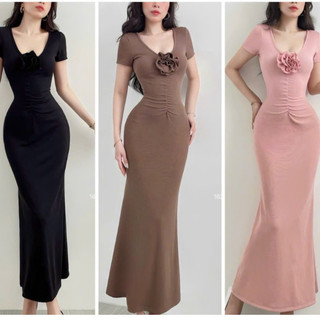 Đầm Body Nữ Ngắn Tay Dáng Dài MAYTY D140, Thiết Kế Thời Trang Sang Chảnh Gợi Cảm Dự Tiệc Đi Chơi