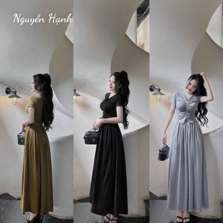 Set Đầm Body Tay Ngắn Dáng Xuông YUMMY D136, Váy Body Nữ Thời Trang Sang Chảnh Cao Cấp Mới Nhất