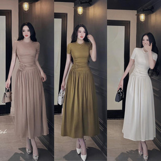 Đầm Body Nữ Tay Ngắn Dáng Dài Có Khóa Kéo, Váy Body Nữ Đi Chơi Dự Tiệc Sang Chảnh Thanh Lịch Mẫu Mới Nhất LOTTON D120