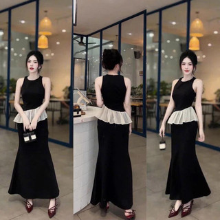 Set Đầm Body Nữ Sang Trọng, Phối Chân Váy Nữ Đi Tiệc Đi Chơi Mềm Mịn Cao Cấp Thời Trang LOTTON D159