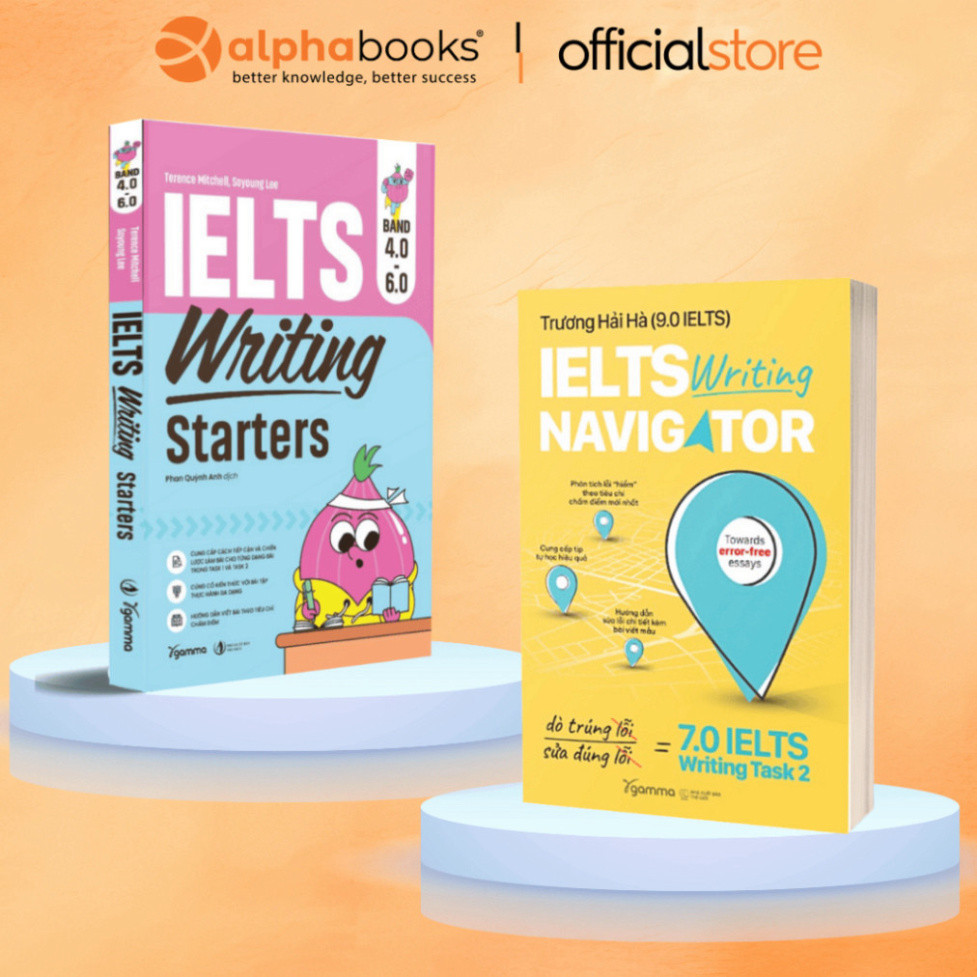 Sách - Lẻ/Combo: IELTS Writing Starters Band 4.0 – 6.0 + IELTS Writing Navigator (Gamma) - SAP