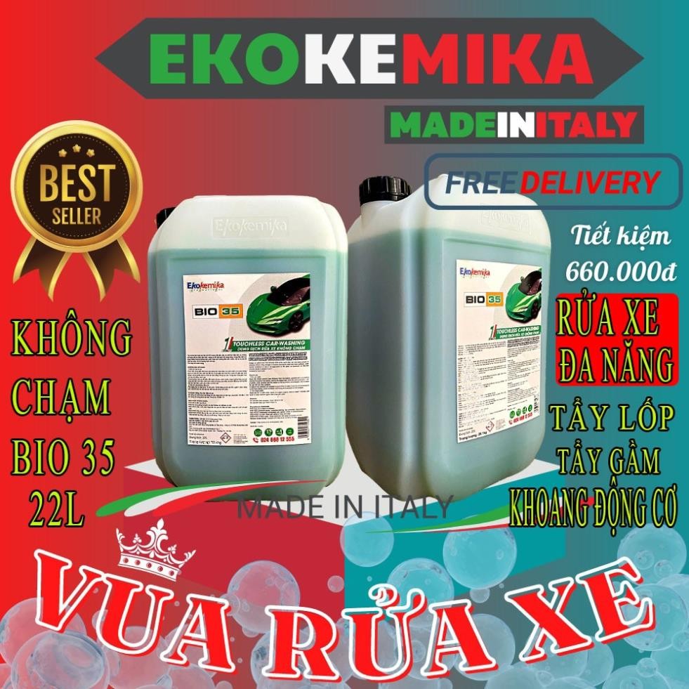 Can 22 Lít Dung Dịch Rửa Xe Không Chạm Ekokemika Bio 35
