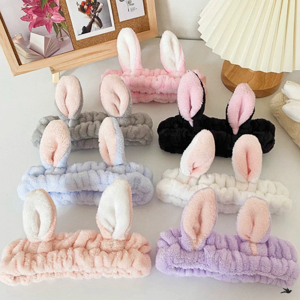 Băng Đô Cài Tóc Rửa Mặt Dễ Thương Tai Thỏ kute Cho Nam Nữ - Băng Đô Siêu Cute <tamnguyen> 🍀🍀🍀