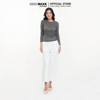 [CÒN SIZE S] N&M Áo dệt nữ Basic cổ tròn tay dài kiểu dáng trẻ trung 2306012