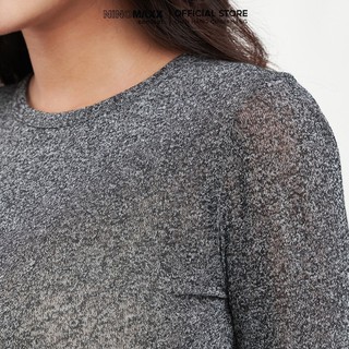[CÒN SIZE S] N&M Áo dệt nữ Basic cổ tròn tay dài kiểu dáng trẻ trung 2306012