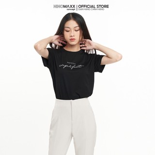 N&M Áo thun Graphic Nữ chất liệu lyocel tay ngắn 2210003