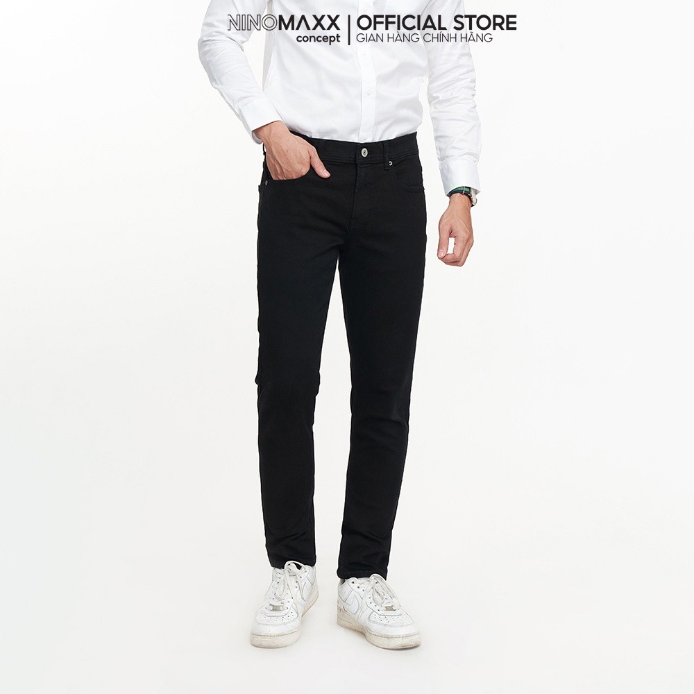  NINOMAXX Quần jean nam Basic form slim fit 2208060