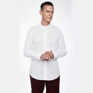[CÒN SIZE S] N&M Áo sơ mi Linen Basic nam tay dài 1910005