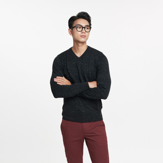  N&M Áo sweater Basic Nam tay dài cổ tim 1905066