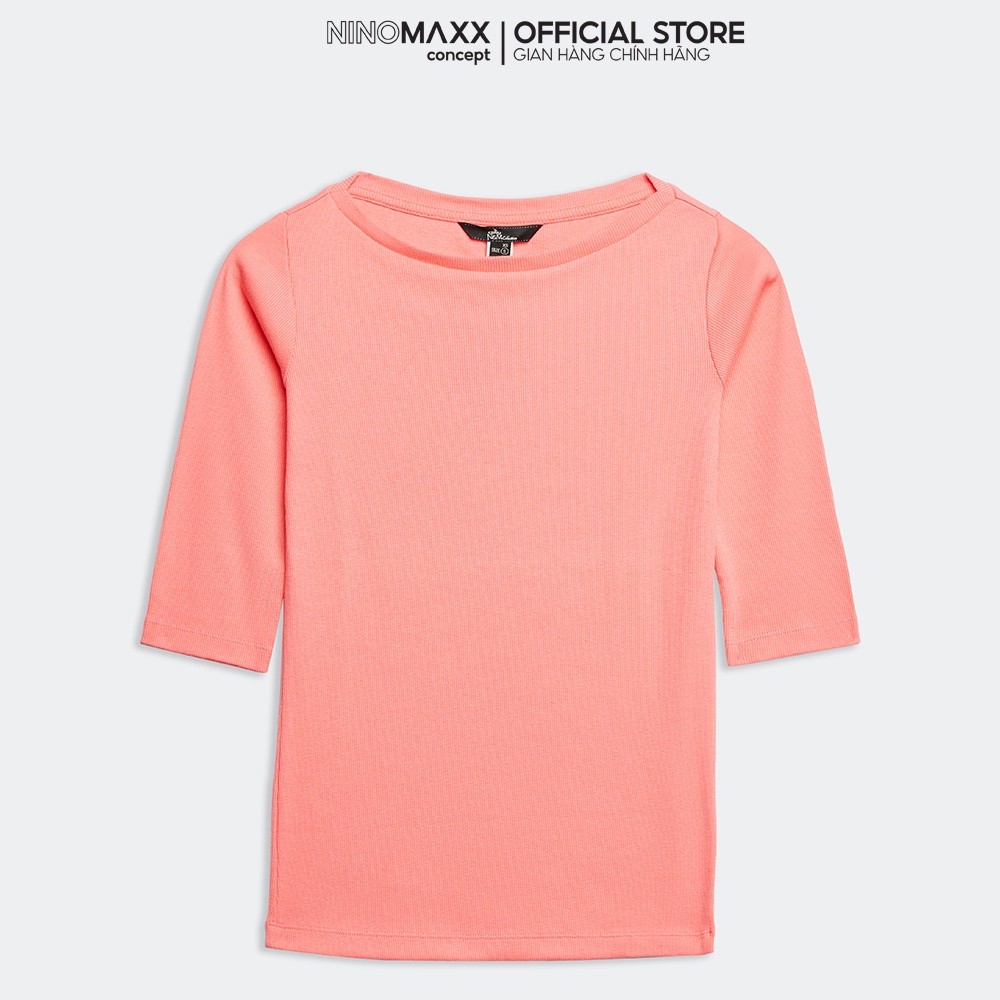  N&M Áo Thun Nữ Basic tay lửng chất cotton pha poly 1907109
