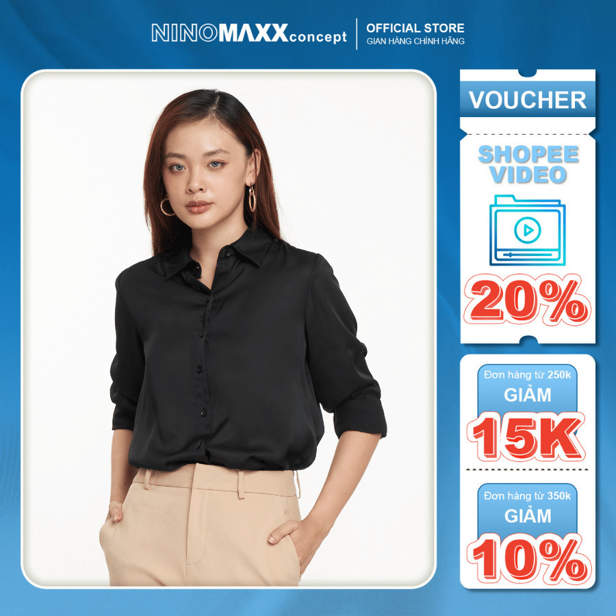 N&M Áo sơ mi Basic Nữ tay dài 2207058