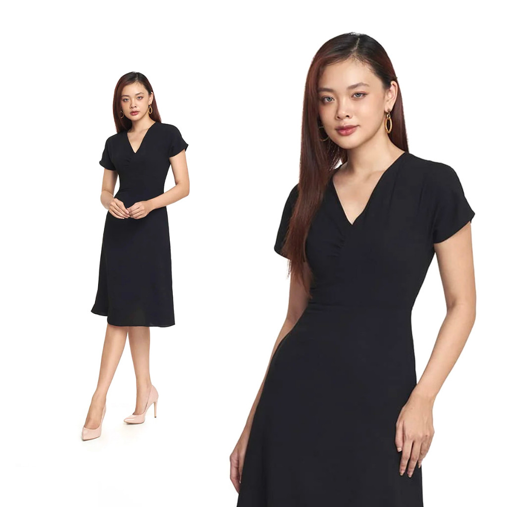 N&M Đầm thời trang nữ cổ tim chất liệu 100% Polyester 2208078