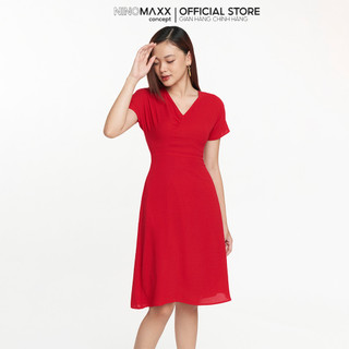 N&M Đầm thời trang nữ cổ tim chất liệu 100% Polyester 2208078