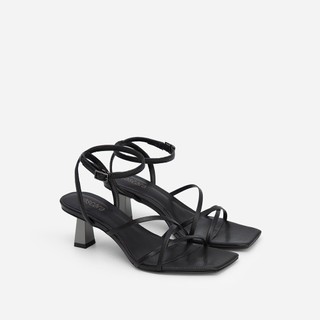 Vascara Giày Sandal Ankle Strap Vân Da Kỳ Đà SDN 0698