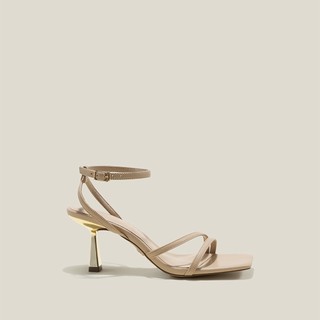 Vascara Giày Sandal Ankle Strap Vân Da Kỳ Đà - SDN 0765
