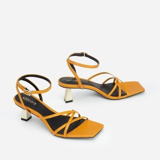 Vascara Giày Sandal Ankle Strap Vân Da Kỳ Đà SDN 0698