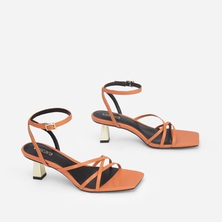Vascara Giày Sandal Ankle Strap Vân Da Kỳ Đà SDN 0698