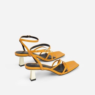 Vascara Giày Sandal Ankle Strap Vân Da Kỳ Đà SDN 0698
