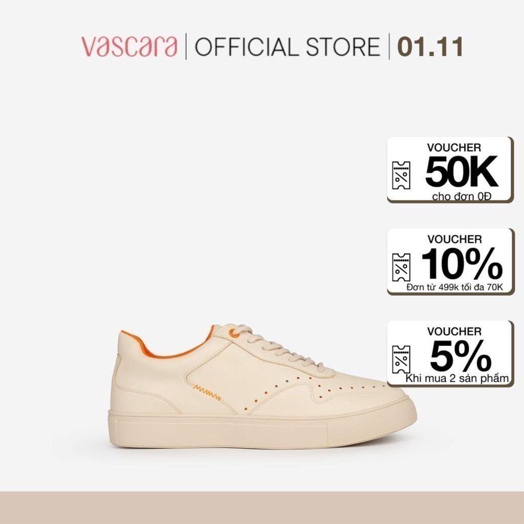 Vascara Giày Sneaker Neon Light 3 SNK 0040 Be