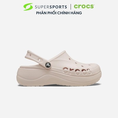 Giày Clog Nữ Crocs Baya Platform - Hồng - 208186-6PI ADS01 LS100 B000