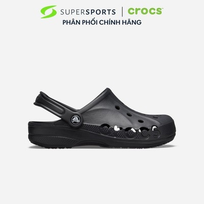 Giày Clog Unisex Crocs Baya - Đen - 10126-001 ADS01 LS100