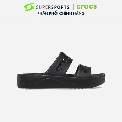 Giày Xăng Đan Nữ Crocs Baya Platform - Đen-208188-001 ADS04 LS200